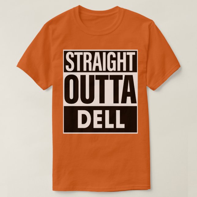 Dell Name direkt vor Dell T-Shirt (Design vorne)