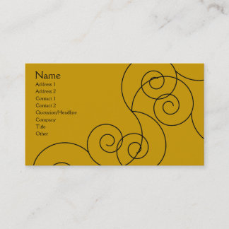 Della - antikes Gold Visitenkarte