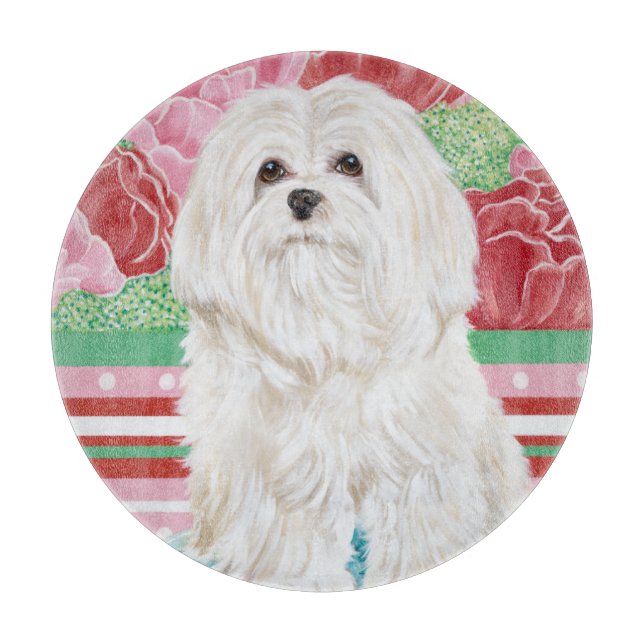 Della Rose Maltese Schneidebrett (Vorderseite)