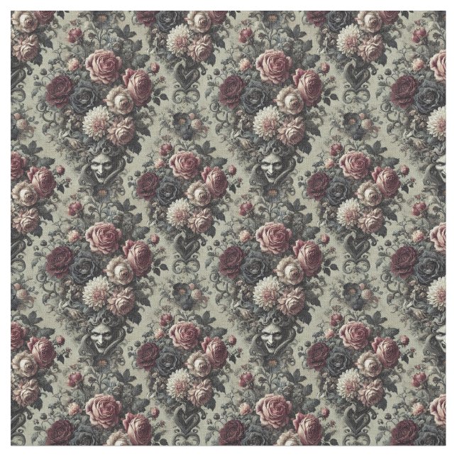 Dellamorte Dellamore - Gothic Dense Tile Stoff (Nahaufnahme)