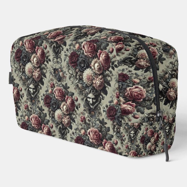 🩸 Dellamorte Dellamore - Gothic Floral Design Waschbeutel (Rechte Ecke)