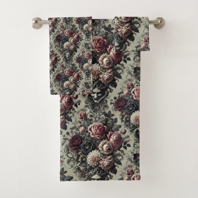 Dellamorte Dellamore - Gothic Viktorianisch Badhandtuch Set (Insitu)