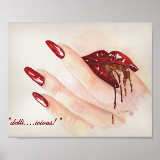 "delli....icious!"  8" x 10" Print Poster