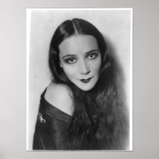 Delores Del Rio Early Mexico Hollywood Film Star Poster