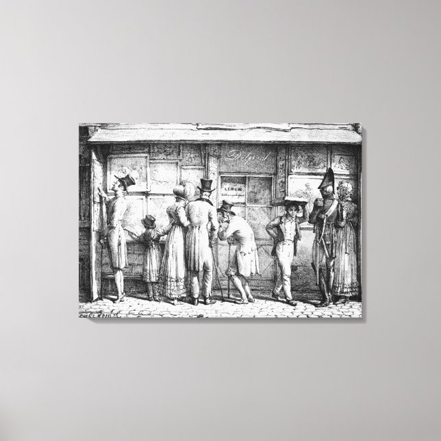 Delpech's Lithographic Print Shop, c.1818 Leinwanddruck (Vorderseite)