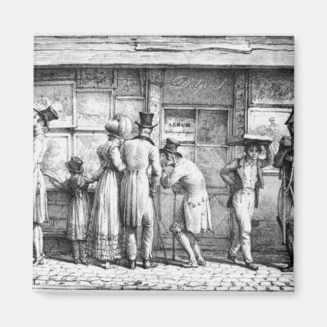 Delpech's Lithographic Print Shop, c.1818 Magnet (Vorne)