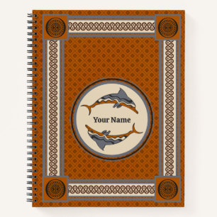 Delphi Dolphin Dive: Minoischer Fresko Notizbuch