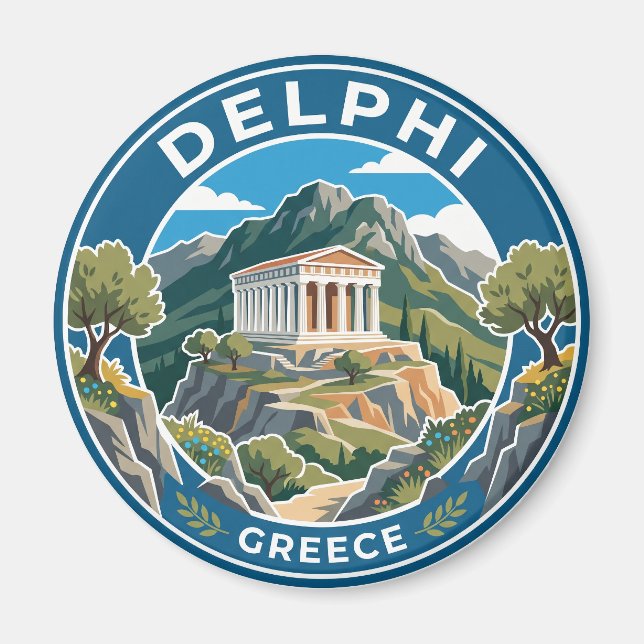Delphi Griechenland Magnet (Vorne)