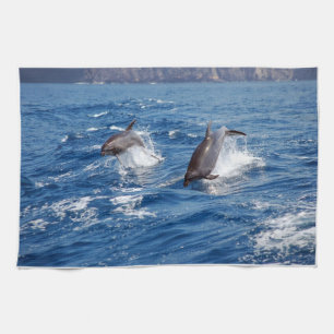 Delphin-Abenteuer Küchentuch