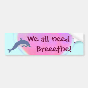 Delphin atmen Autoaufkleber