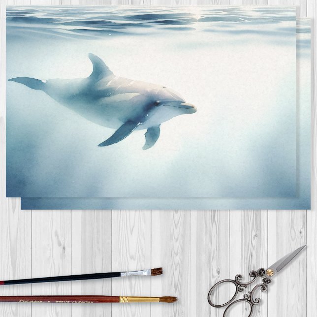 Delphin-Dekoupage Seidenpapier (Von Creator hochgeladen)