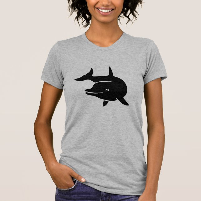 delphin delfin dolphin flipper whale T-Shirt (Vorderseite)