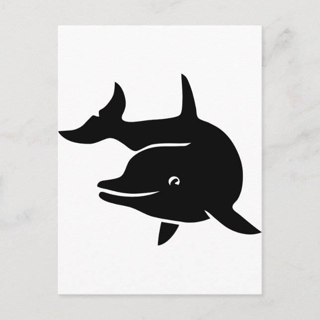 Delphin delfin flappwal postkarte (Vorderseite)