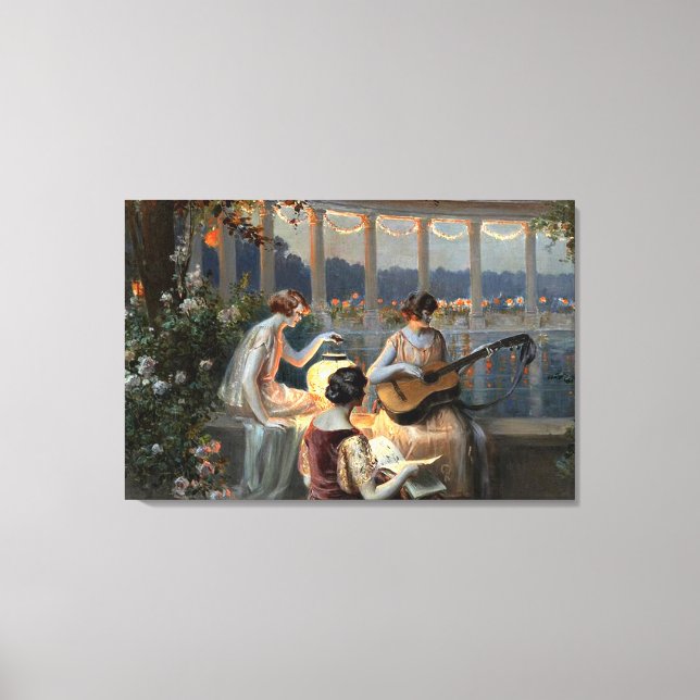 Delphin Enjolras' Les Musiciennes sur la Terrasse Leinwanddruck (Vorderseite)