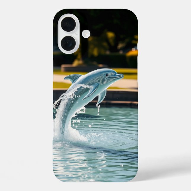 Delphin-Form, die aus einem Wasser austritt Case-Mate iPhone Hülle (Rückseite)