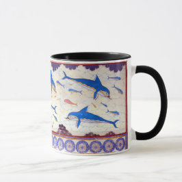 Delphin-Fresko vom Minoan Palast von Knossos Tasse