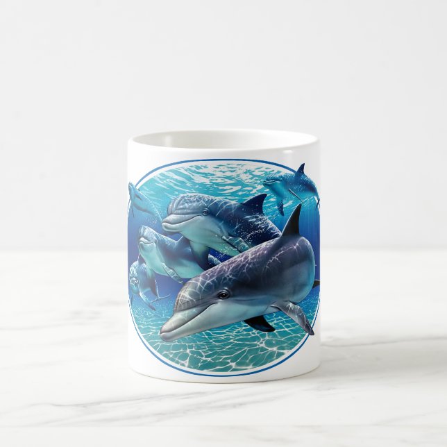 DELPHIN-GANG KAFFEETASSE (Mittel)