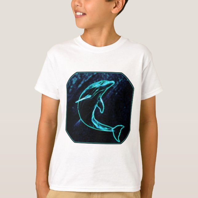 Delphin (heller Delphin) T-Shirt (Vorderseite)