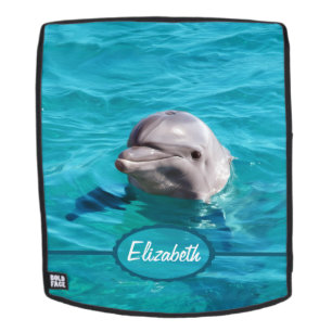 Delphin im blauen Wasser personifizieren Rucksack