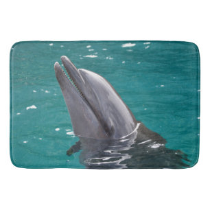 Delphin in Grün Badematte