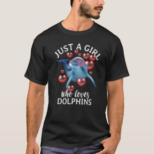 Delphin in Liebe Nur ein Mädchen, das Delphine Lie T-Shirt