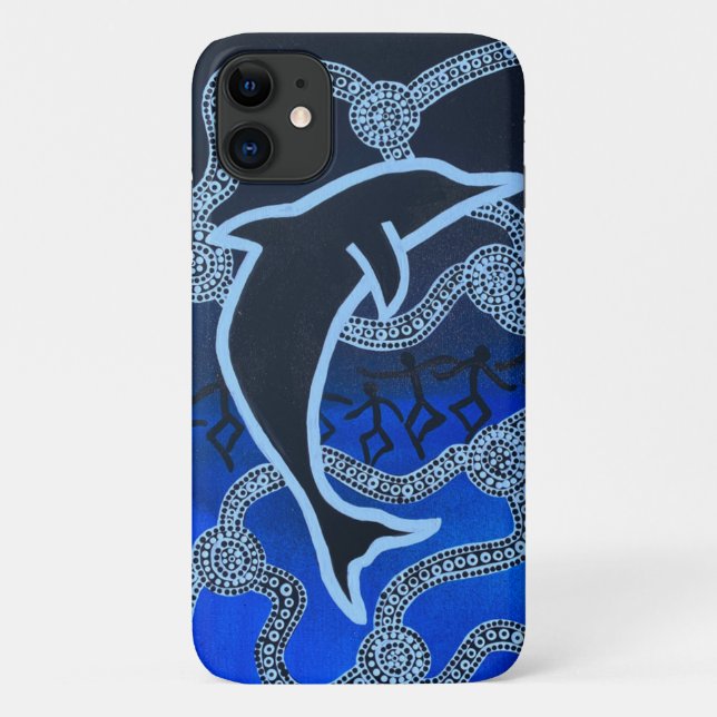 Delphin-iPhone 11 Fall Case-Mate iPhone Hülle (Rückseite)