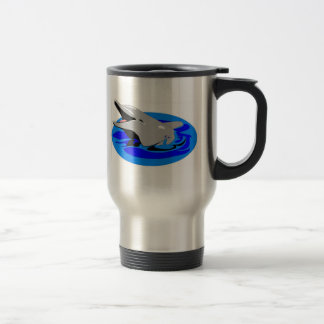 Delphin-Kaffee-Tasse - rostfreier Stahl Reisebecher