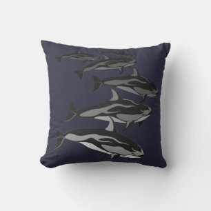 Delphin Kissen Weißer Seiten Delphin Wurfkissen