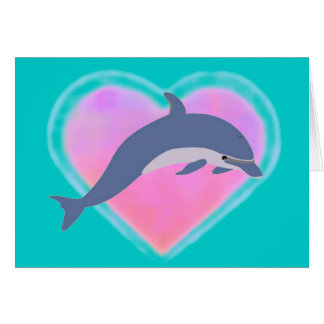 Delphin-Liebekarte