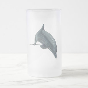 Delphin Mattglas Bierglas
