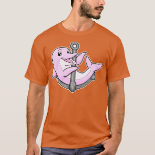 Delphin mit Anchor T-Shirt
