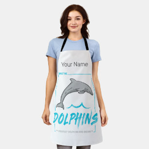 Delphin schützt Porpoise und Ozean Vintag Schürze