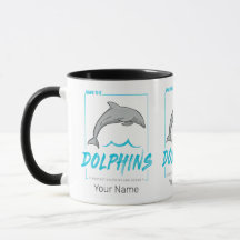 Delphin schützt Porpoise und Ozean Vintag