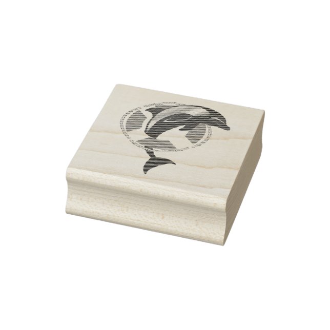 Delphin-/Schweinswal-Lebewesen Gummistempel (Stempel)