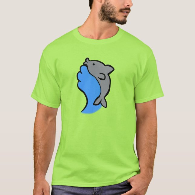 Delphin-Shirt T-Shirt (Vorderseite)