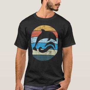 Delphin Silhouette Meeresbiologe Ocean Sea Ani T-Shirt