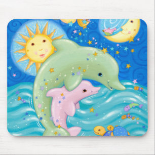 Delphin-Spiel Mousepad