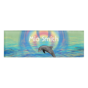 Delphin-Steigen Namenschild