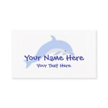 Delphin-Tanz-Visitenkarte-Schablone