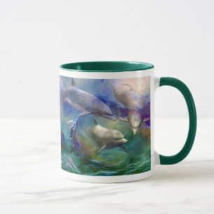 Delphin-Traumkunst-Tasse Tasse