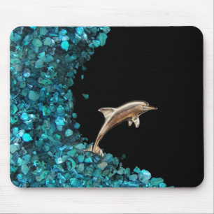 Delphin und Paua Muschel mousepad