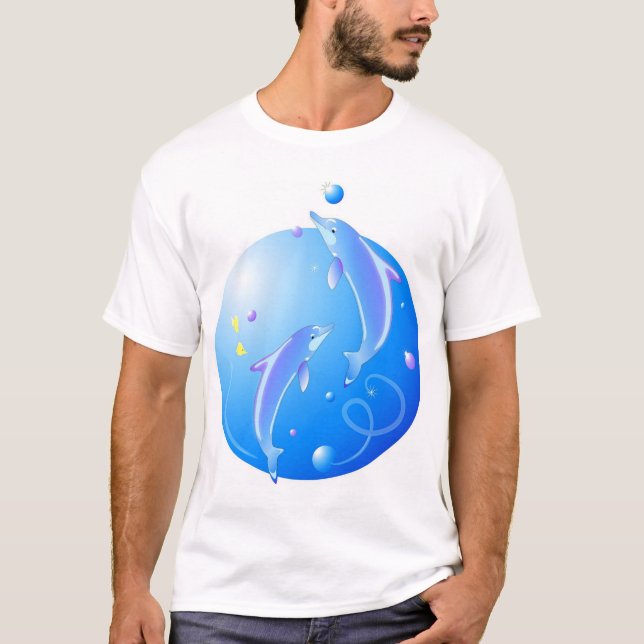 Delphin-Welt T-Shirt (Vorderseite)