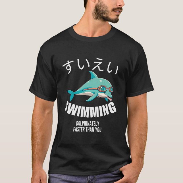 Delphinat schneller als Sie T-Shirt (Vorderseite)