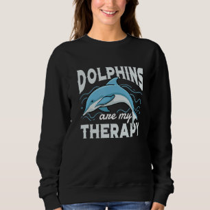 Delphine als Therapie Niedliche Meerestiere Delphi Sweatshirt