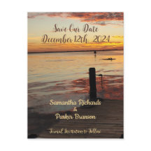 Delphine bei Sunset Rettete unsere Date Card