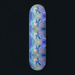 Delphine Couple Skateboard Family<br><div class="desc">Dolphin Couple MIGNED Painting</div>