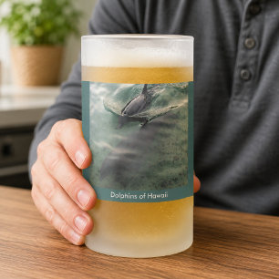 Delphine der Hawaii-Tasse Mattglas Bierglas