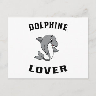 Delphine Dolphin Ocean Sea Animal Water Gift Idee Postkarte