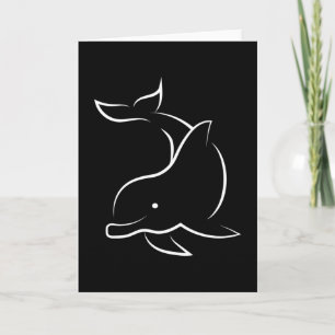 Delphine Dolphin Sea Animal Ocean Water Funny Gift Karte
