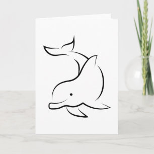 Delphine Dolphin Sea Animal Ocean Water Gift Idee Karte